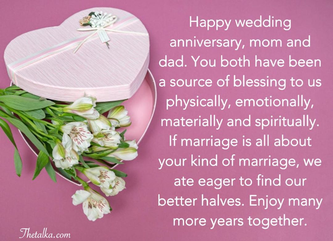  Christian Wedding Anniversary Wishes - For Couple Parent Friends