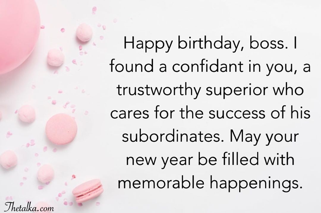 Impressive Birthday Wishes For Boss
